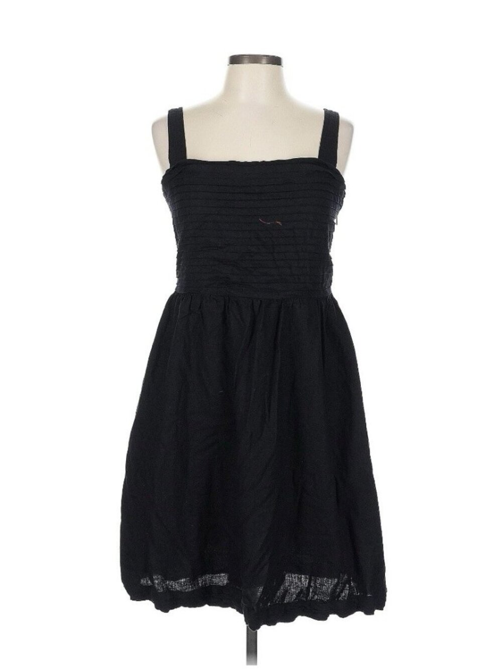 Rachel Zoe Linen Tank Dress 12 Black